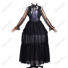 ウェンズデー・アダムス 仮面舞踏会ドレス 高再現コスプレ｜撮影映えと着心地を両立したフルセット - 1枚目の画像（サムネイル）