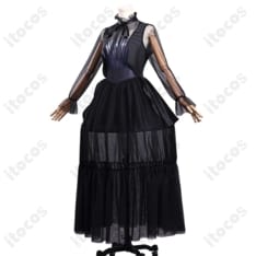 ウェンズデー・アダムス 仮面舞踏会ドレス 高再現コスプレ｜撮影映えと着心地を両立したフルセット - 2枚目の画像（サムネイル）