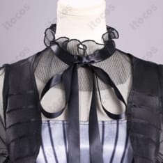 ウェンズデー・アダムス 仮面舞踏会ドレス 高再現コスプレ｜撮影映えと着心地を両立したフルセット - 4枚目の画像（サムネイル）