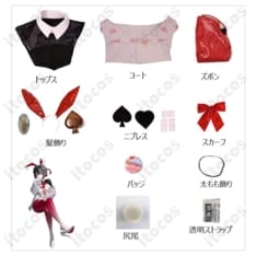 勝利の女神NIKKE ルージュ アンラッキーラビット 高再現コスプレ 衣装一式でイベントも撮影も快適 - 7枚目の画像（サムネイル）