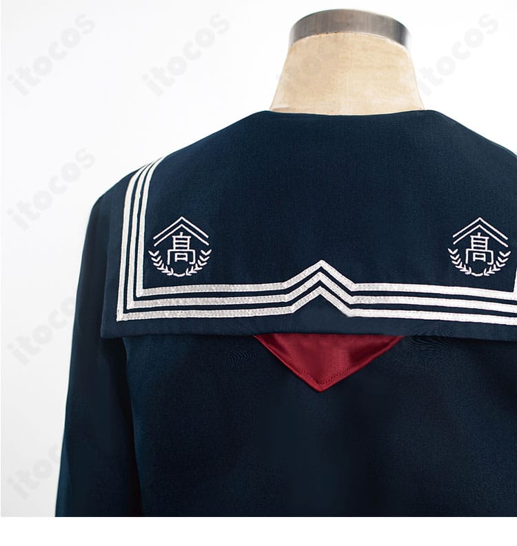 サイレントヒル f 深水雛子 制服の背面ディテール。披肩のラインと背中のリボン装飾を忠実に再現。