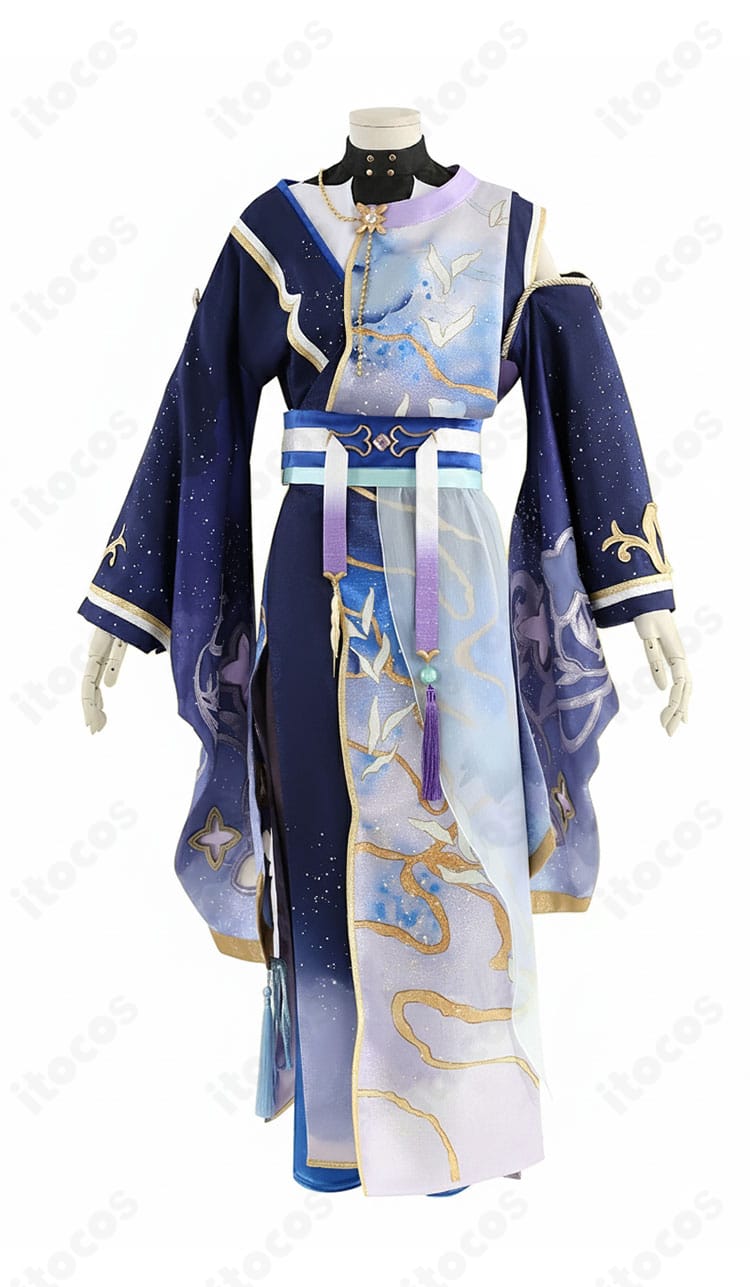 礼瀬マヨイ ナツコイ コスプレ衣装の正面全体図。高発色の配色とトロピカルデザインが際立つフルセット。