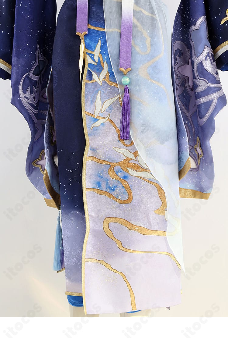 礼瀬マヨイ ナツコイ衣装の裾と帯リボン。動きに合わせて揺れるパーツのデザインを強調。