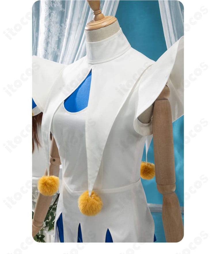 左サイドの装飾と縫製仕上げ｜カードキャプターさくら ピエロ風コスチューム