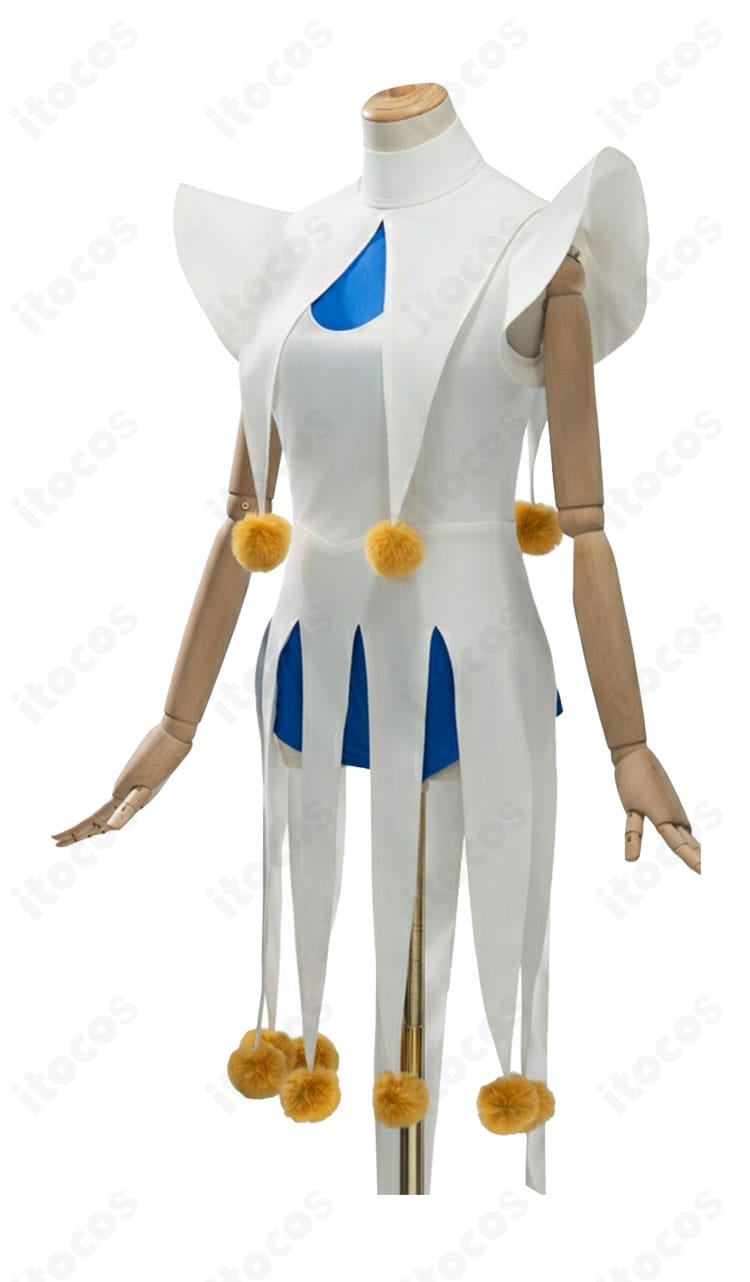 木之本桜コスプレ 側面｜ピエロ風バトル衣装の横ラインとフィット感