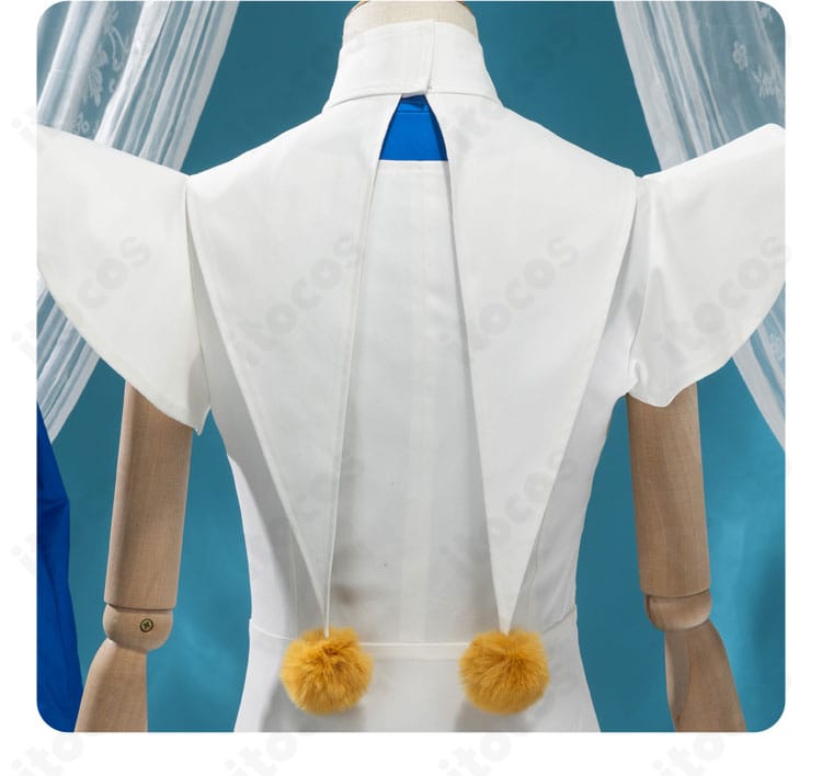 背面ディテール｜リボンと切替ラインの装飾（木之本桜 ピエロ風）