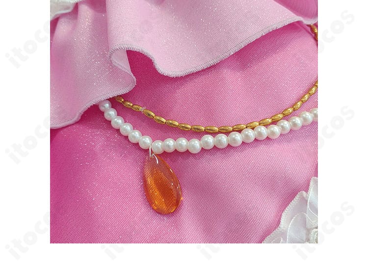 アイカツスターズ！ 白鳥ひめ コスプレ衣装の裾デザイン。重ねレースが美しく、高級感ある仕上がり。