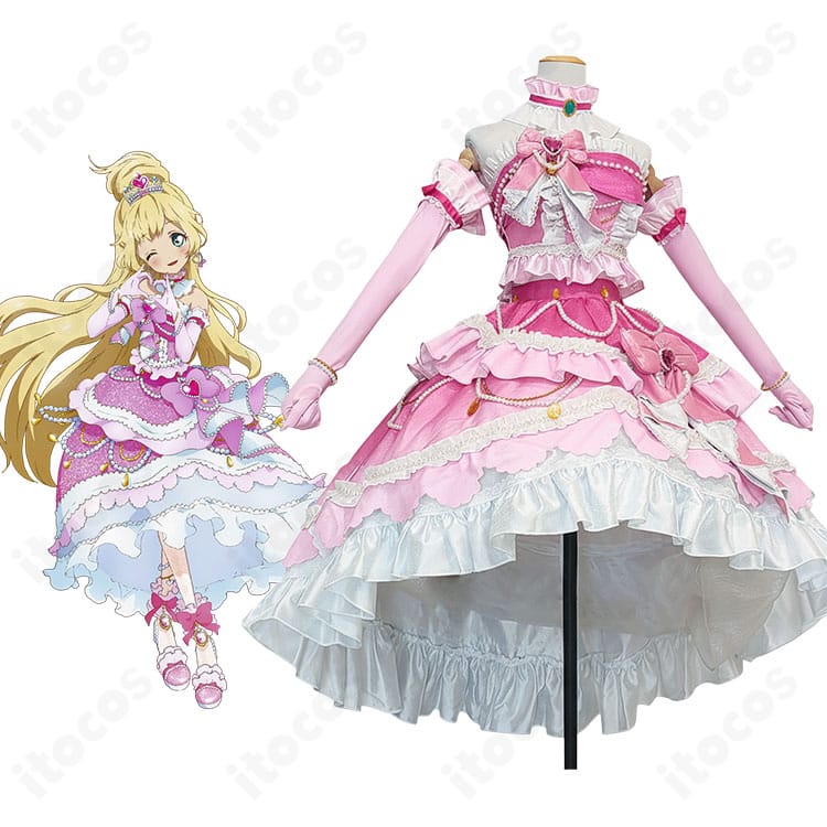 白鳥ひめ ドリーミングプリンセスコーデの全身イメージ。清楚なホワイトとリボン装飾で上品なプリンセス感を忠実再現。