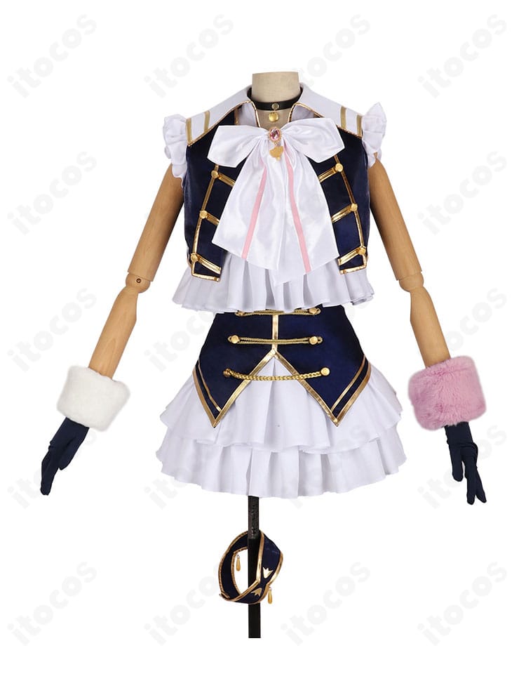 にじさんじ 椎名唯華 5th Anniversary 記念衣装の正面全体。高品質素材で整ったシルエットとバランスの良いデザインを確認できる画像。