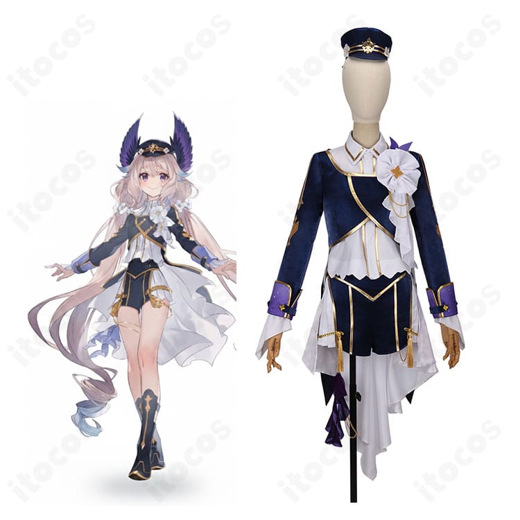 エナー・アールウェット OVERTURE 共通衣装の着用イメージ。清楚で上品な歌姫スタイルを高再現し、撮影やイベントで映えるコーデ例。