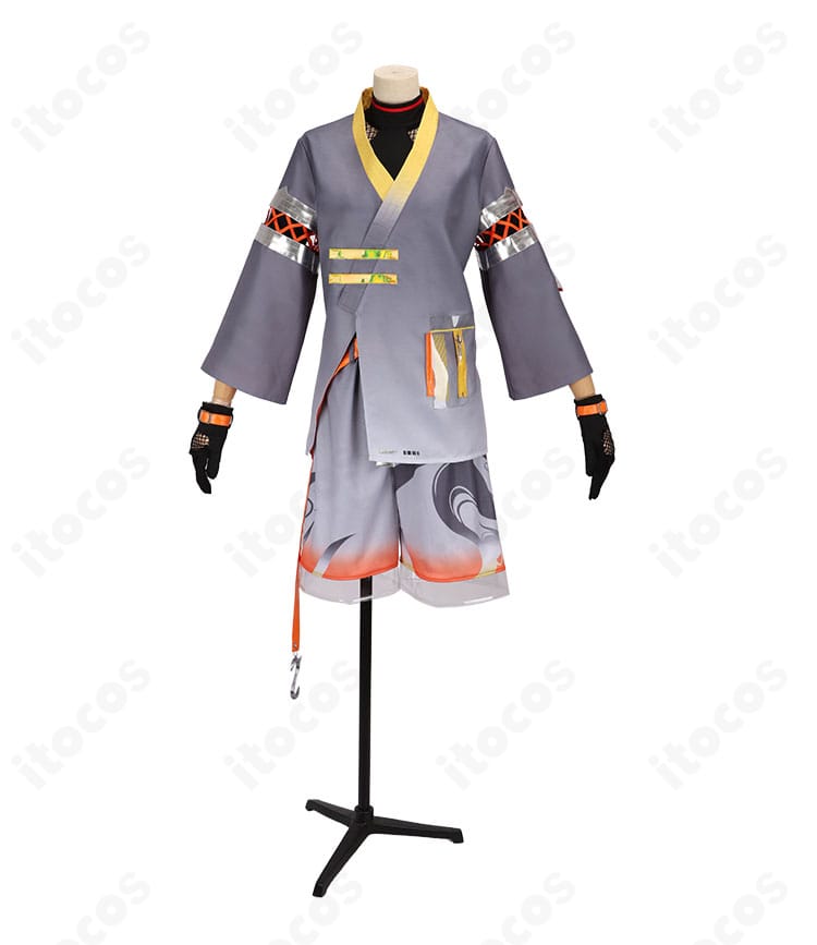 にじさんじ 北見遊征 インナー正面ディテール。トップスの模様、縫製ライン、装飾パーツを拡大表示。