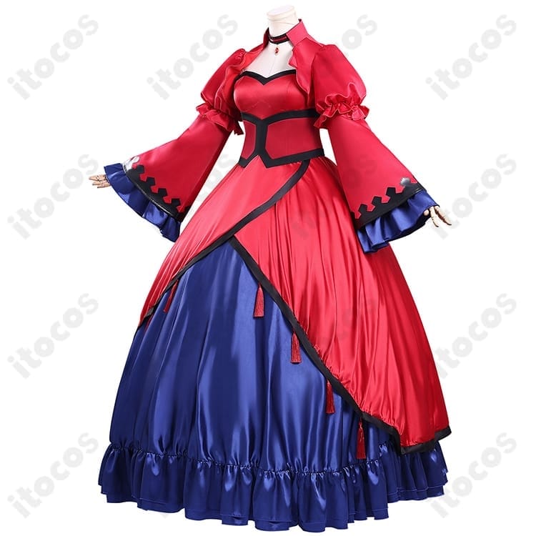 エリスの聖杯 スカーレット・カスティエル 赤のドレス｜高再現で華やか、撮影映えする一着 - 2枚目の画像