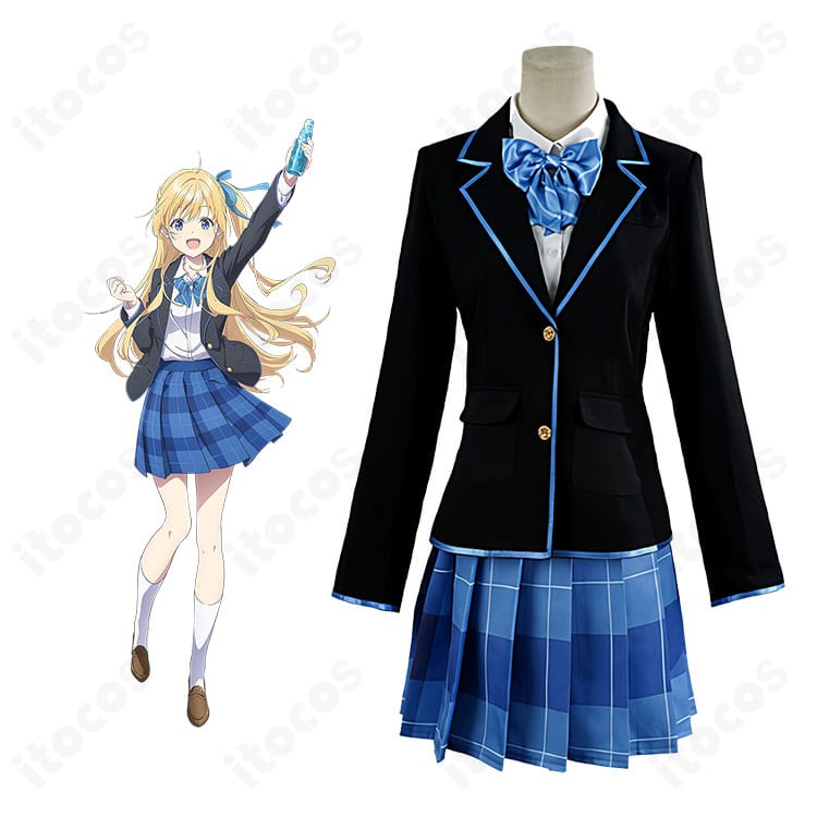 千歳くんはラムネ瓶のなか 柊夕湖・青海陽 学園制服コスプレ 全身ビジュアル。清楚なスクールスタイルを高再現。