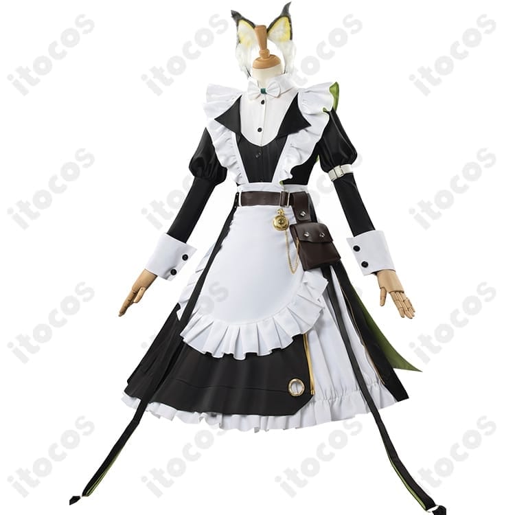 アークナイツ ケルシー「時の足跡」メイド服 高再現セット｜上品で撮影映え、長時間も快適 - 2枚目の画像