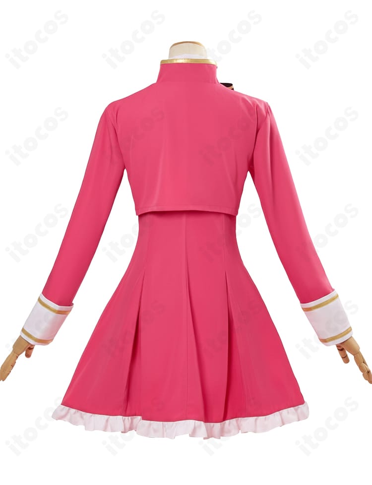 東条ヒバリ コスプレ衣装 背面｜背中の切替とスカートの揺れ感を確認できる後ろ姿