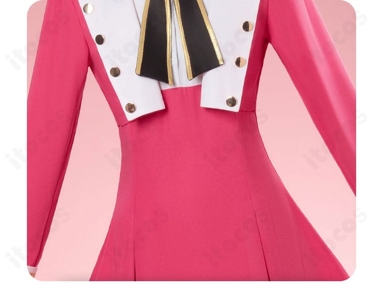 東条ヒバリ コスプレ衣装 肩の縫製ディテール｜立体感のあるショルダーラインと丁寧なステッチ