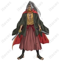 佐々木小次郎 花柄羽織＆袴コスプレ｜高再現の和風スタイルと快適な着用感 - 1枚目の画像（サムネイル）