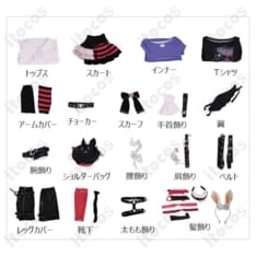 ホロライブ 兎田ぺこら 堕天使パンク衣装｜軽やかで動きやすい高再現フルセット - 6枚目の画像（サムネイル）