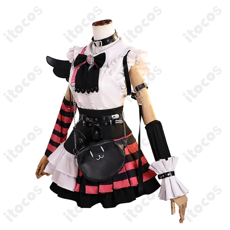 ホロライブ 兎田ぺこら 堕天使パンク衣装｜軽やかで動きやすい高再現フルセット - 2枚目の画像