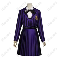 ウェンズデー イーニッド・シンクレア ネヴァーモア学園制服 高再現コスプレセット - 1枚目の画像（サムネイル）