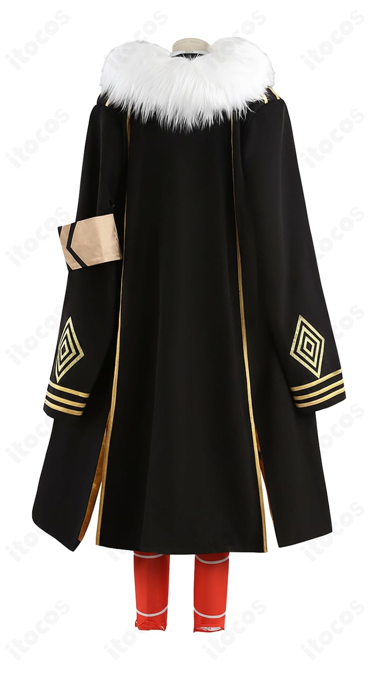 FGO Ｕ－オルガマリー コスプレ衣装の背面全体。背中の装飾と縦ラインを忠実に再現。