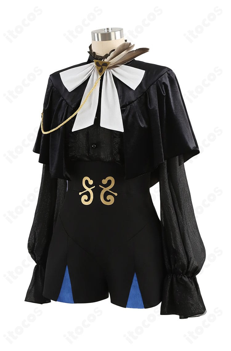 FGO ネモ／ノア 第二段階 コスプレ衣装の左側全体図。帽子と襟元のライン、腰回りのバランスを確認可能。