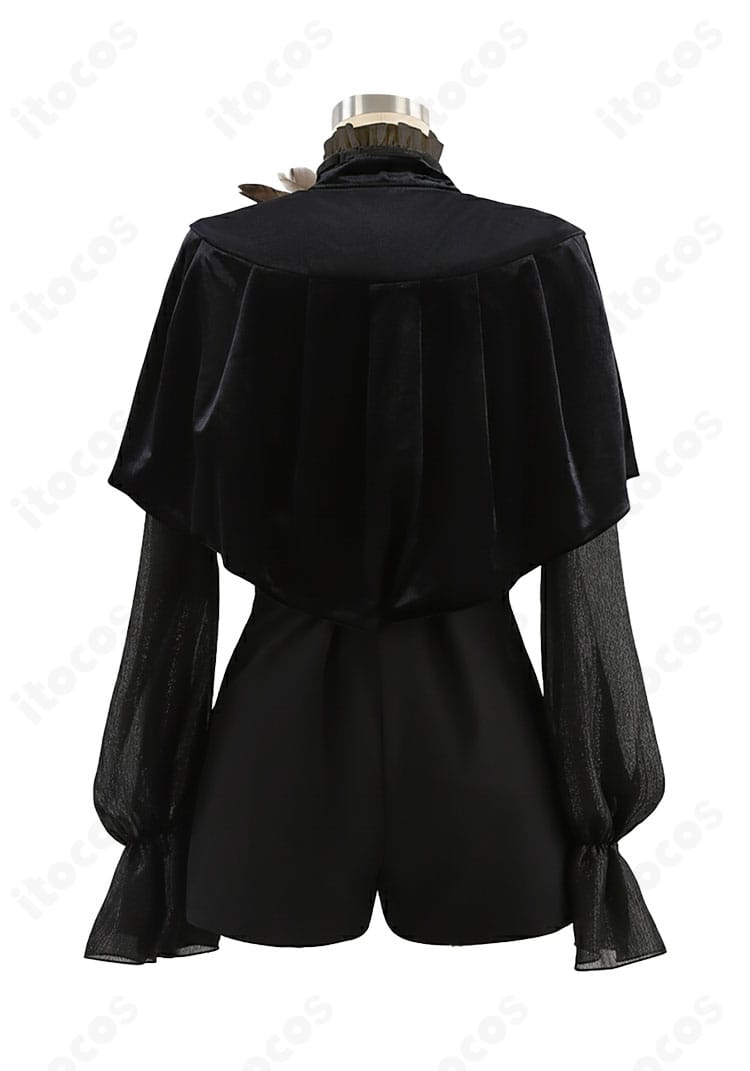 FGO ネモ／ノア 第二段階 コスプレ衣装の背面全体図。マント風ショールと背中の流れを美しく再現。