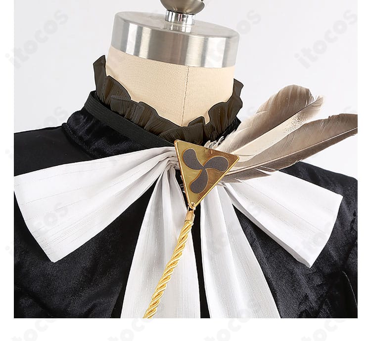 FGO ネモ／ノア 第二段階 コスプレ衣装の襟デザイン詳細。端正で落ち着いた印象を与える仕立て。