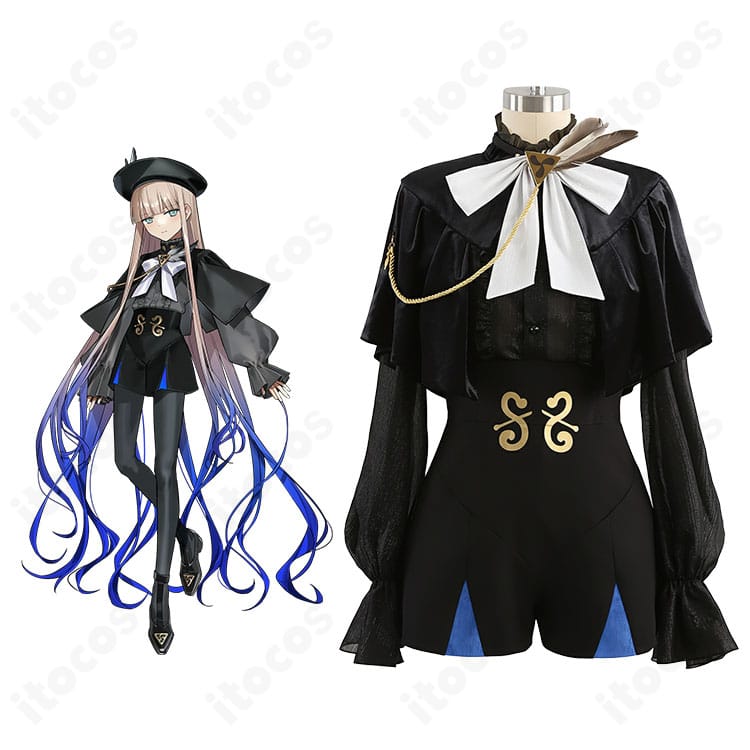 Fate/Grand Order ネモ／ノア 第二段階のコスプレ衣装をモデルが着用した全身イメージ。知的で神秘的な軍服風スタイルを高再現。