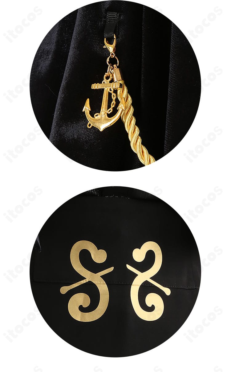 FGO ネモ／ノア 第二段階 コスプレ衣装の紐飾りと模様ディテール。刺繍と装飾パーツを丁寧に再現。