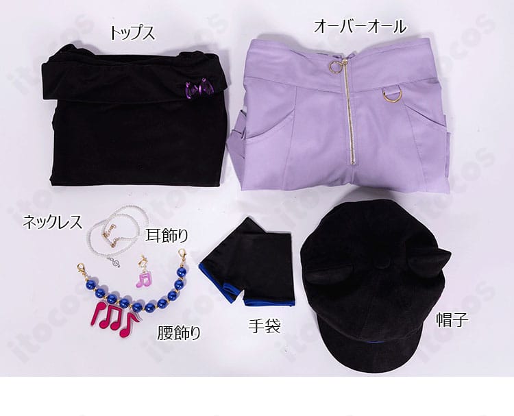 白石杏 コスプレ衣装の手袋・イヤリングの近接。小物まで統一感のある高再現アクセ。