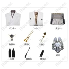 サイレントヒル f 常喜寿幸（狐面の男）白和装コスプレ｜高再現で撮影映え、イベント即戦力のフルセット - 5枚目の画像（サムネイル）