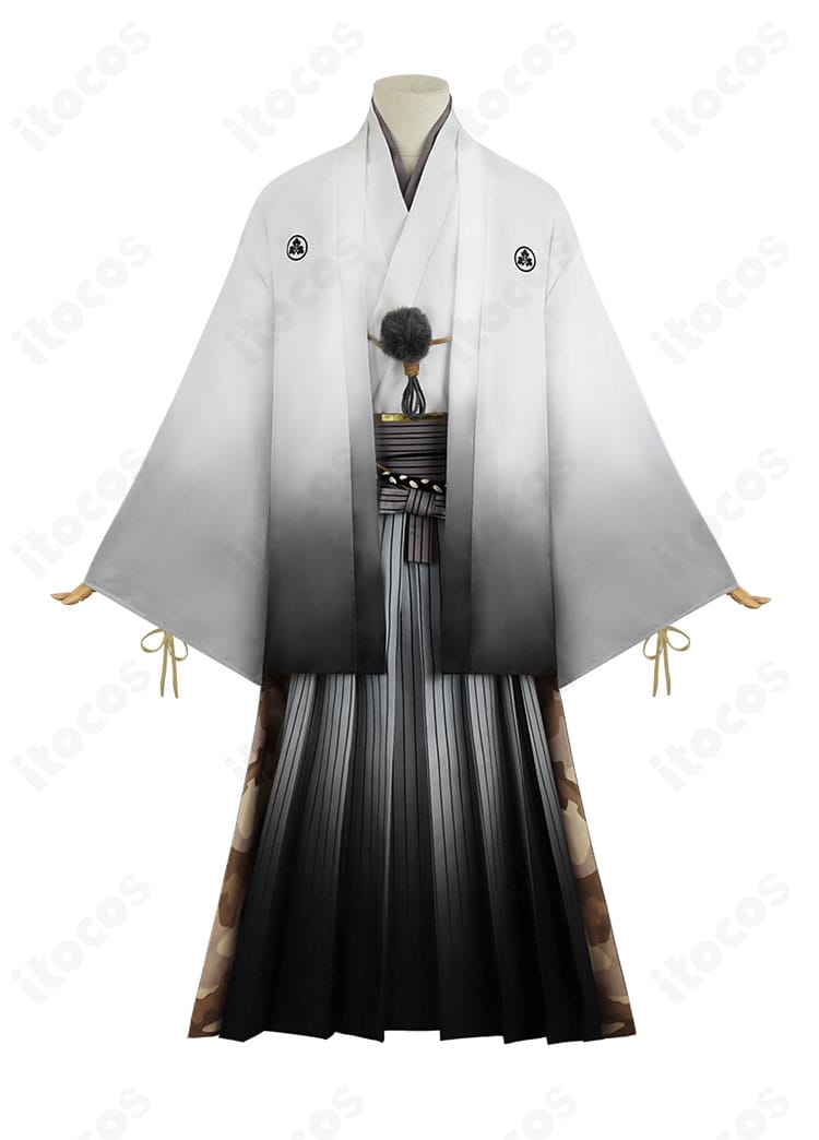 サイレントヒル f 常喜寿幸 コスプレ衣装の正面全体図。狐面付き白和装セットのクリーンなシルエットを確認。