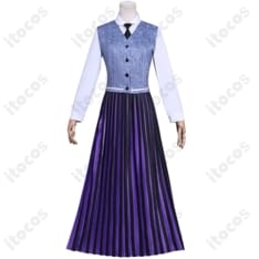 ウェンズデー・アダムス 学園制服コスプレ 高再現で撮影映え。通気性生地でイベントも快適 - 4枚目の画像（サムネイル）