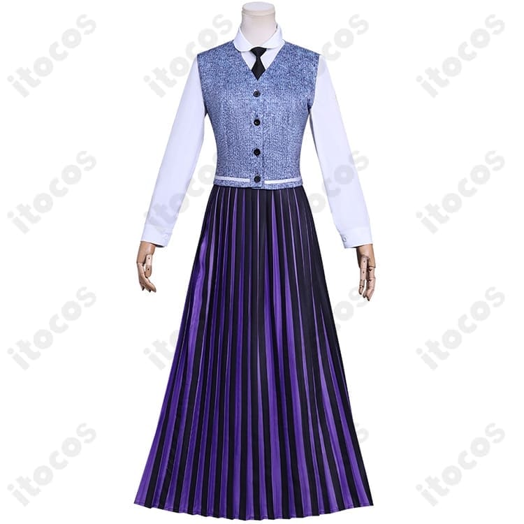 ウェンズデー・アダムス 学園制服コスプレ 高再現で撮影映え。通気性生地でイベントも快適 - 4枚目の画像