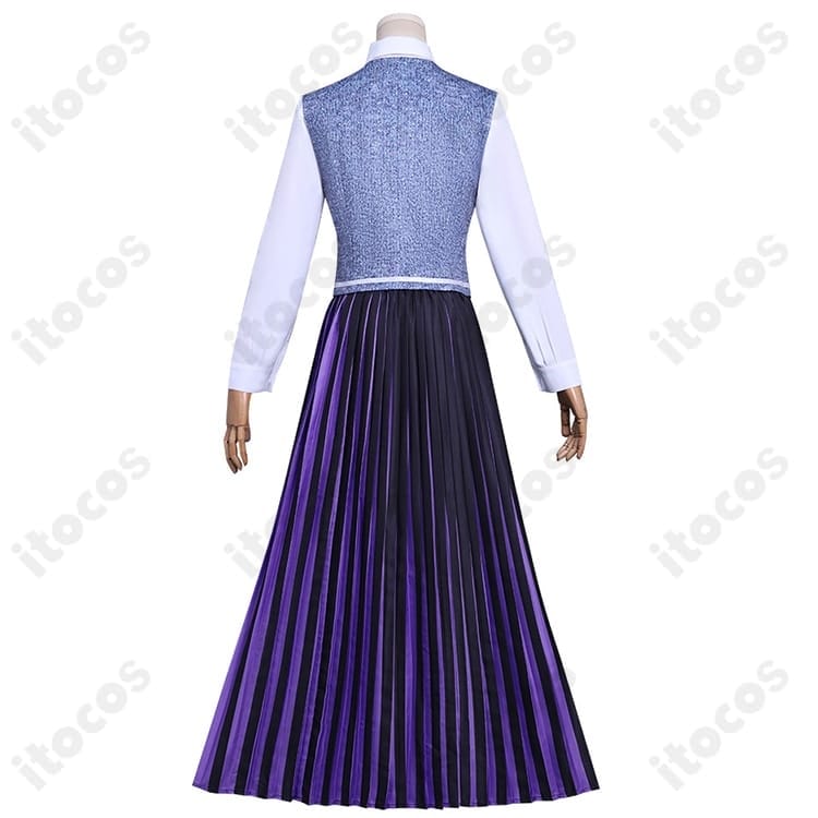 ウェンズデー・アダムス 学園制服コスプレ 高再現で撮影映え。通気性生地でイベントも快適 - 5枚目の画像