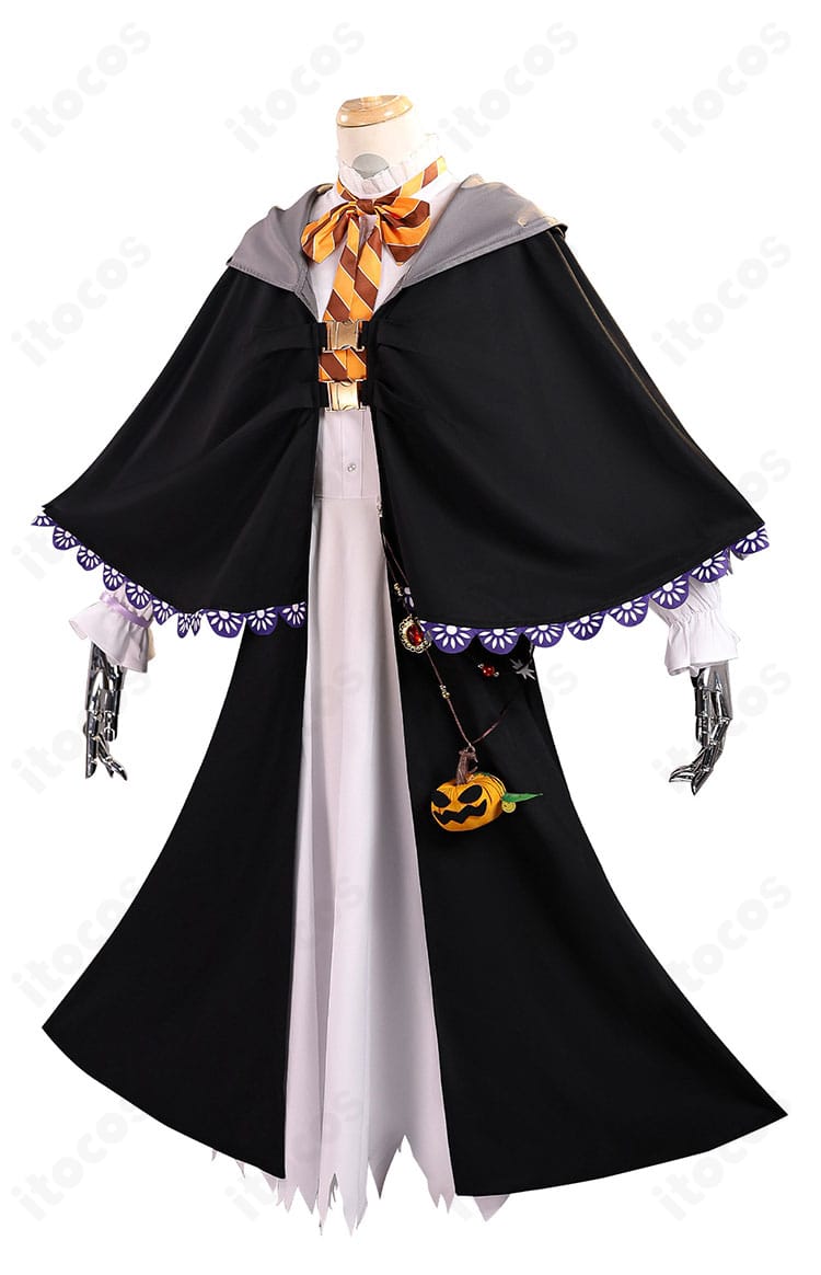 葬送のフリーレン フェルン ハロウィンver. コスプレ衣装 側面カット｜マントの落ち感とワンピースラインの美しさ