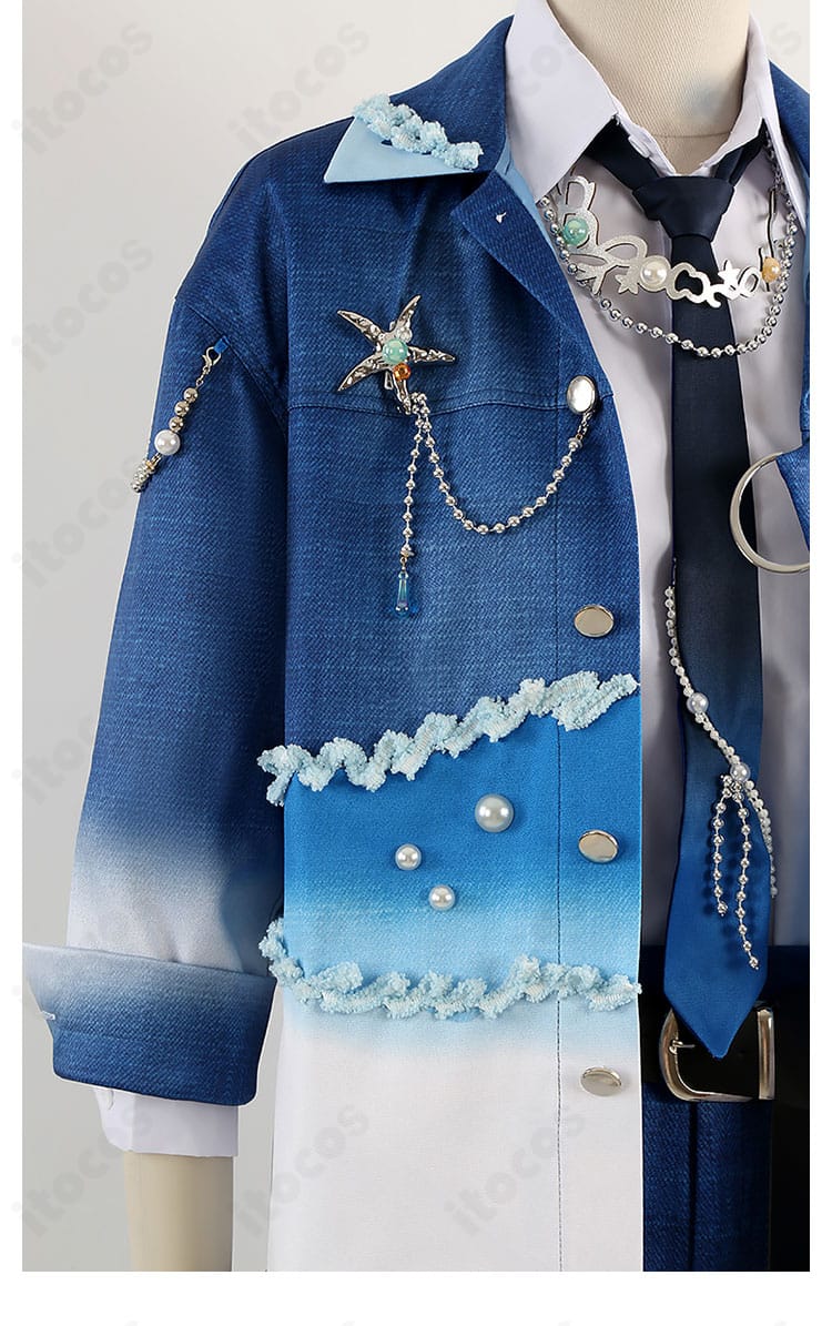 月永レオ Deep into you 肩飾りディテール。ステージ感の強いエポレット風装飾を立体的に表現