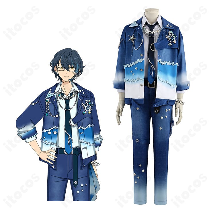 あんさんぶるスターズ！！ Neptu「Deep into you」コスプレ衣装。神崎颯馬・乙狩アドニス・月永レオ・青葉つむぎの全身イメージと黒×金のステージデザイン