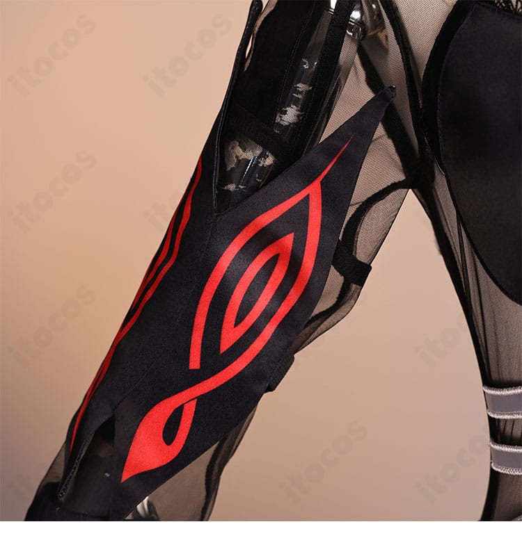 原神 ロノヴァ 死の執政 コスプレ衣装の袖先ディテール。袖口まで丁寧に仕上げた装飾。