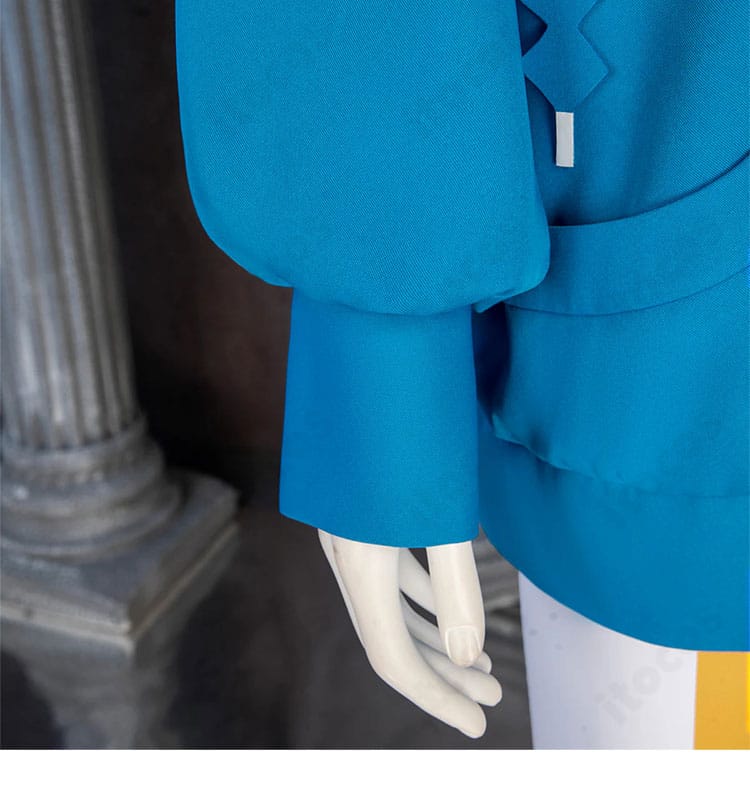 デウロ 衣装の袖口ディテール。袖のラインと装飾パーツを高精度で再現。