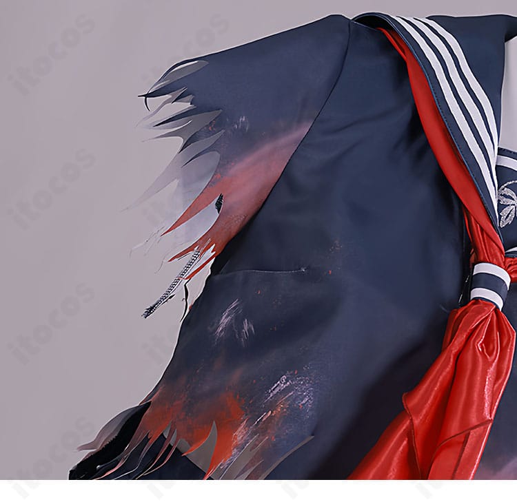 原神 コスプレ衣装 右袖口の装飾ディテール。模様とパーツの配置、縫製の精度をクローズアップ