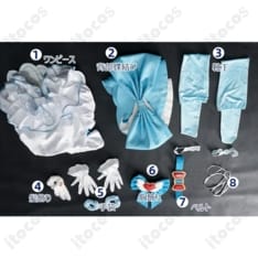 プリパラ 白玉みかん シルキーハートサイリウムコーデ 高再現で動きやすいフルセット - 5枚目の画像（サムネイル）