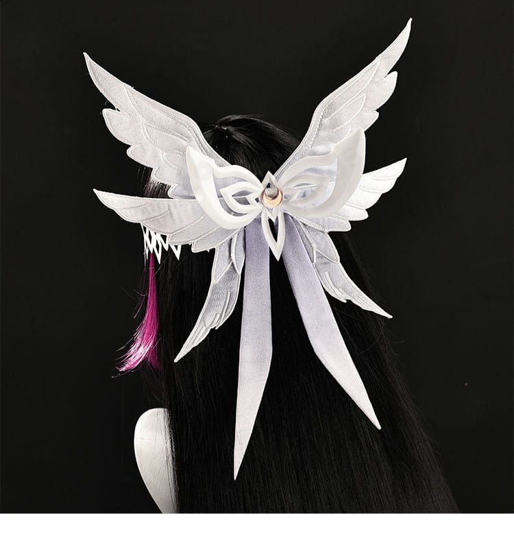 原神 コロンビーナ（月の少女）ヘッドアクセサリー背面ディテール。繊細な装飾の作り込みが分かる画像