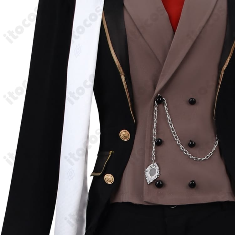 原神 ディルック レッドデッド・オブ・ナイト 高再現コスプレ衣装。快適着用でイベント・撮影に最適 - 4枚目の画像