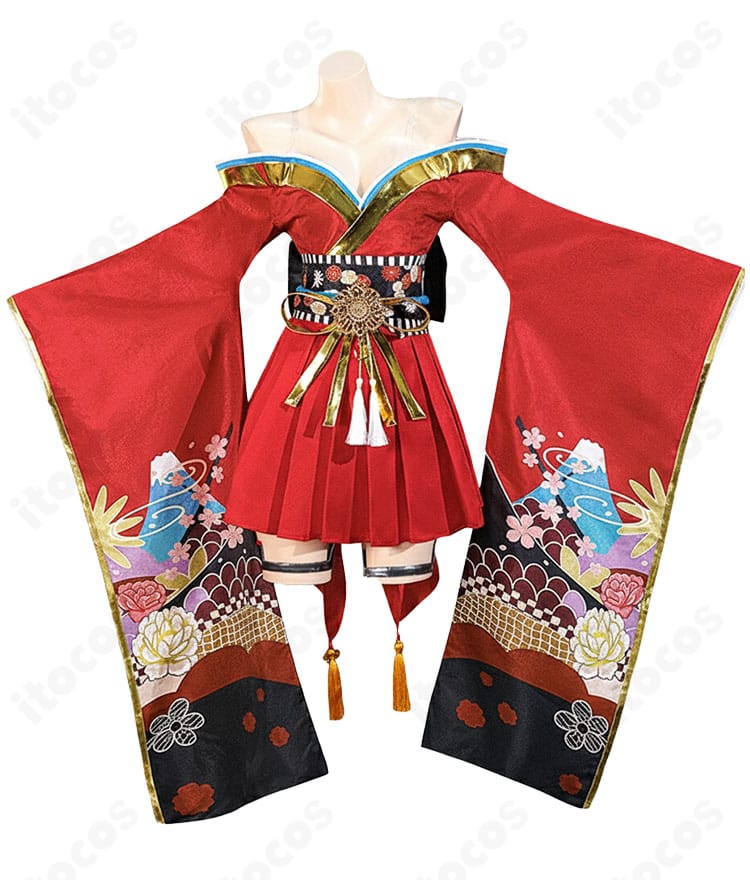 大鳳バニー衣装の正面全体。トップスとスカート、蝶結びの配置が確認できる画像