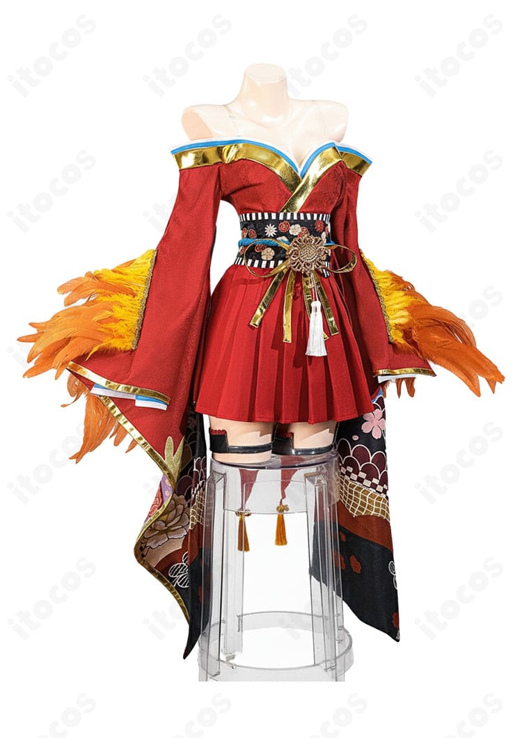 大鳳バニー衣装の側面シルエットとコルセットベルトのラインが分かる写真