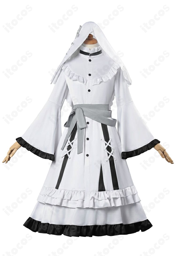 氷上メルル コスプレ衣装の正面全体図。公式風配色と装飾を踏襲したデザインが際立つ