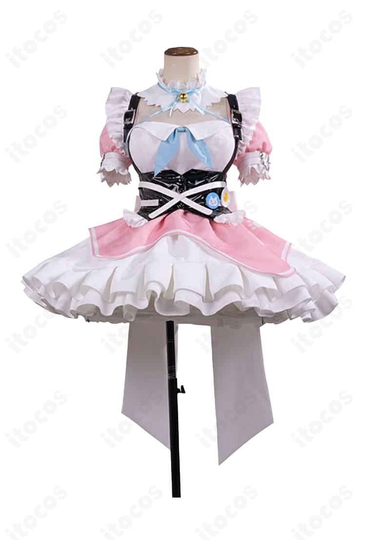 結城さくな 猫メイドの正面フルセット一式を着用イメージで示した写真