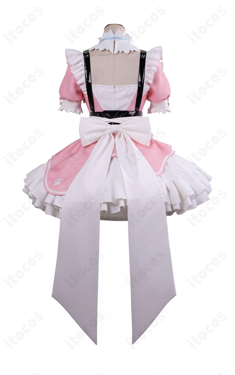 結城さくな 猫メイド衣装の背面デザインと大きなリボン配置を示す画像